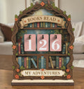 Wooden Books Read Tracker My Adventures Reading Goal Chart Bookshelf Decor Gift For Book Lovers Personal Reading Log Library Display