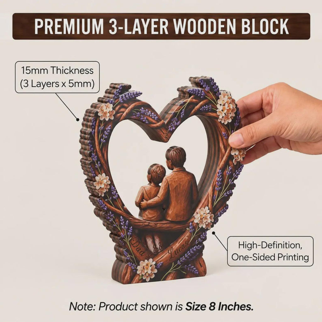 2D PRINTED Personalized Nail Tech Custom Figure Wooden Block, 2D Printed Portrait Gift for Nail Artist, Manicurist, Salon Owner Decor