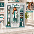 Custom Pharmacist Acrylic Plaque, Personalized Pharmacy Action Figure Display, Healthcare Worker Appreciation Gift